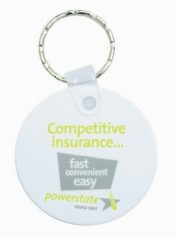 KP602 Durasoft Promotional Keyrings - Round Shaped