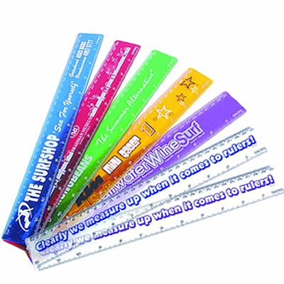 LL11s Transparent 30cm Promotional Ruler