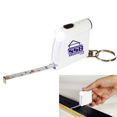 LL498s Tape Measure Flashlight Promotional Keyrings