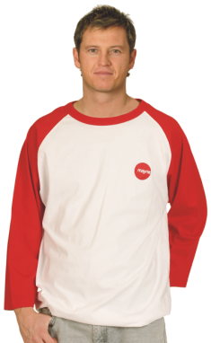 TS08 Mens 3/4 Raglan Sleeve T-Shirts