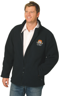 PF07  Mens Bonded Polar Fleece Full Zip Fitted Jackets