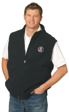 PF09 Mens Bonded Polar Fleece Vest