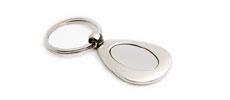 K4 Oval Promotional Metal Keyrings - Engraved