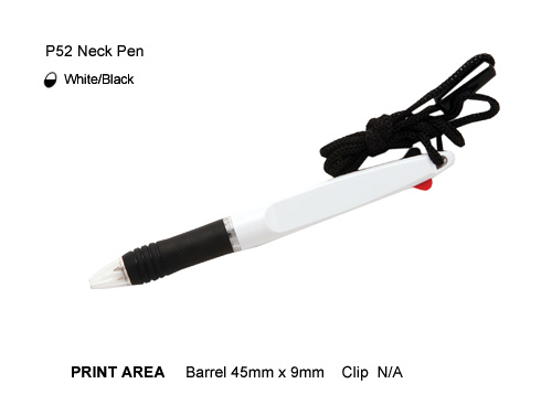 P52 Neck pen 2 colour Plastic Pens