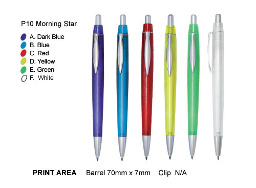 P10 Morning Star Promotional Plastic Pens