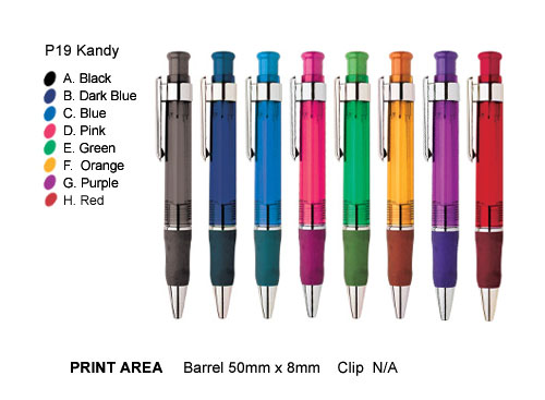 P19 Kandy Plastic Pens