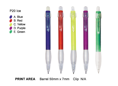 P20 Ice Plastic Pens