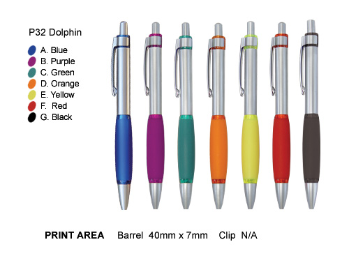 P32 Dolphin Promotional Metal Pens