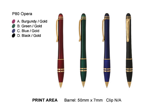 P80 Opera Wholesale Metal Pens