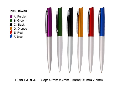 P98 Hawaii Promotional Metal Pens