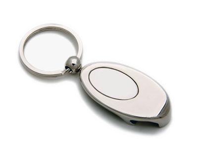 K21 Promotional Oval  Metal Keyrings- Engraved