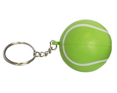 S34 Anti-Stress Toy Tennis Ball Keyring.