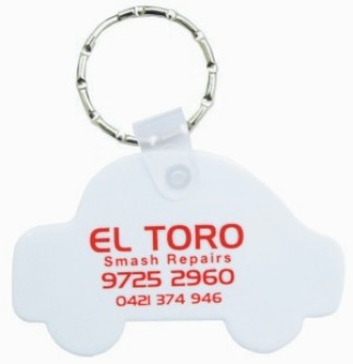 KP635 Durasoft Promotional Keyrings - Car Shape