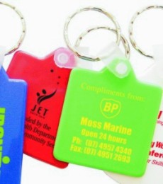 KP615 Hard plastic Square Promotional Keyings