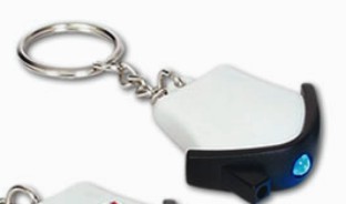 LL467s-blue Mini House Flashlight Promotional keyrings (blue light)