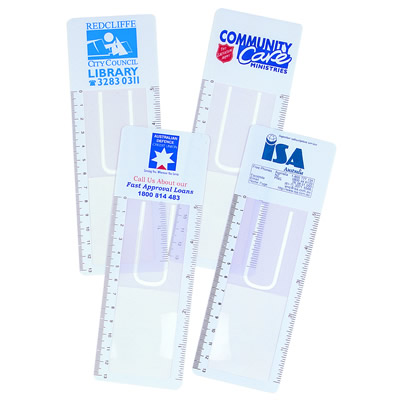 R1014 PVC Bookmark Magnifier Promotional Ruler