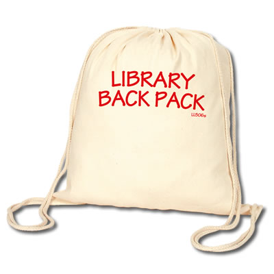 LL506s Promotional Calico Library Back Pack