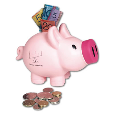 LL240s Priscilla Pink Pig Promotional Money Boxes