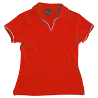 JB-2LSV V-Neck Spandex Promo Polo Shirts