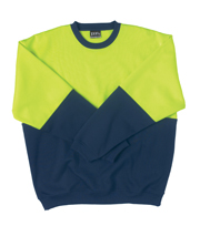 JB-6HVCN Hi-Vis Crew Neck Fleecy Jummper