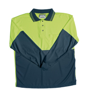 JB-6HPLE High-Vis Long Sleeve Cotton Back Polo Shirts