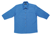 JB-4LICTX Three Quarter Sleeve Indigo Business Shirts