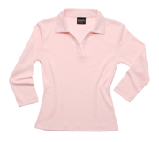 JB- 2LSF Ladies  3/4 Sleeve Promotional Polo Shirts