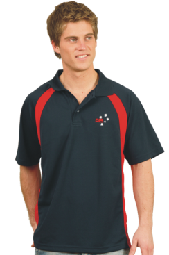 PS30 Cooldry Sports Mens Cooldry Micromesh Contrast Polo Shirts