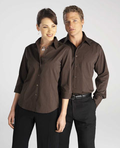 LB8425  Manhattan Stripe Business Shirts