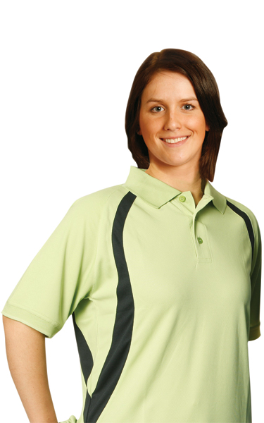 PS52 Olympian - Ladies Soft Sports Mesh Contrast Polo Shirts