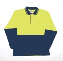JB-6CPHL High-Vis Long Sleeve Cotton Polo Shirts