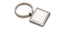 K2 Square Promotional Metal Keyrings - Engraved