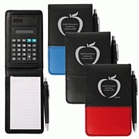 LL8576s PVC Promotional Notepad with Calculaor and Pen