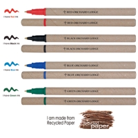 PLL115s Green Writer Recycled Paper Pen