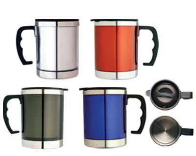 M 04  Stainless Steel/Plastic  Insulated Promotional Travel Mug