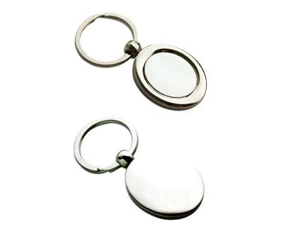 K28  Oval Metal Promotional Keyrings Opener - Engraved