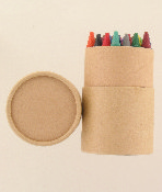 LL8905s Assorted Colour Crayons in Cardboard Tube