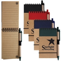 LL8334s Tradie Recycled Notepad with Pen