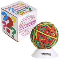 LL596s Rubberband Ball on White Stand