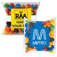 LL33015s Confectionery Business Card M&M's in Pillow Packs