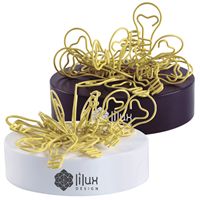 LL2560s Yellow Lightbulb Shaped Promotional Paper Clips on magnetic base 