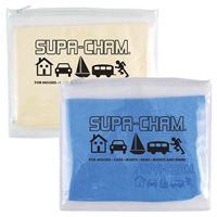 LL405s Supa Cham Chamois/Body Towel in PVC Zipper Pouch