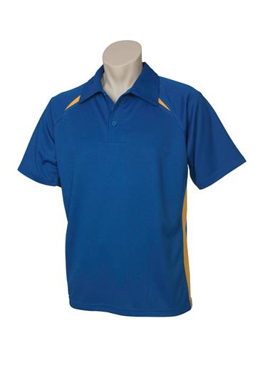 P7700  Mens Splice Polo Shirts 