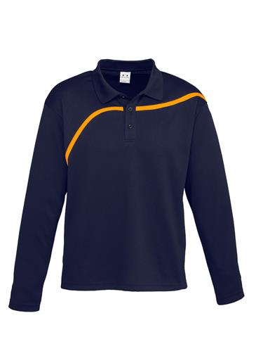 P113  Mens Long Sleeve Polo Shirts 